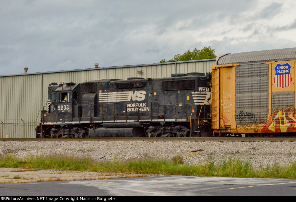 NS GP38-2 High nose Locomotive in the yard